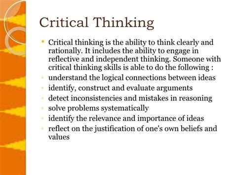 What does critical thinking mean. Things To Know About What does critical thinking mean. 